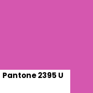 Color chip: Pantone 2395 U