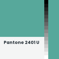 Color chip: Pantone 2401 U