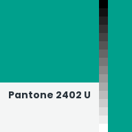 Color chip: Pantone 2402 U