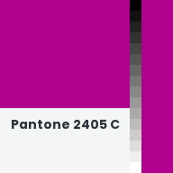 Color chip: Pantone 2405 C