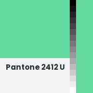 Color chip: Pantone 2412 U
