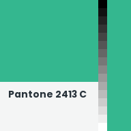 Color chip: Pantone 2413 C