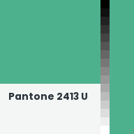 Color chip: Pantone 2413 U