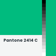 Color chip: Pantone 2414 C
