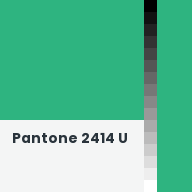 Color chip: Pantone 2414 U