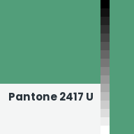 Color chip: Pantone 2417 U