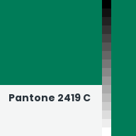 Color chip: Pantone 2419 C