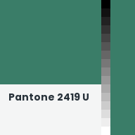 Color chip: Pantone 2419 U