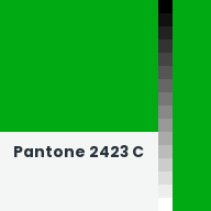 Color chip: Pantone 2423 C
