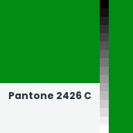 Color chip: Pantone 2426 C