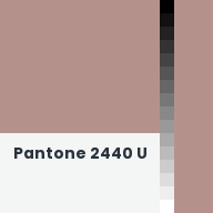 Color chip: Pantone 2440 U