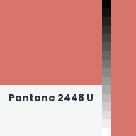 Color chip: Pantone 2448 U