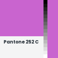 Color chip: Pantone 252 C