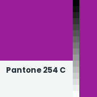 Color chip: Pantone 254 C
