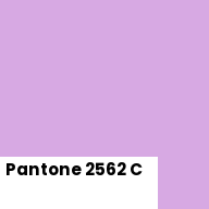 Color chip: Pantone 2562 C