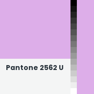 Color chip: Pantone 2562 U