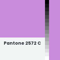 Color chip: Pantone 2572 C