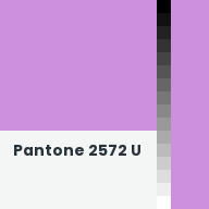 Color chip: Pantone 2572 U