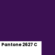 Color chip: Pantone 2627 C