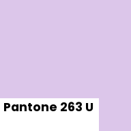 Color chip: Pantone 263 U