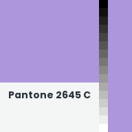 Color chip: Pantone 2645 C