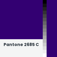 Color chip: Pantone 2685 C