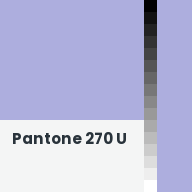 Color chip: Pantone 270 U