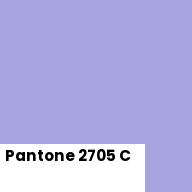 Color chip: Pantone 2705 C