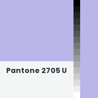 Color chip: Pantone 2705 U