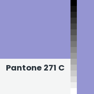 Color chip: Pantone 271 C