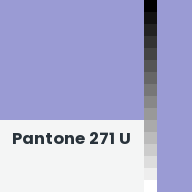 Color chip: Pantone 271 U