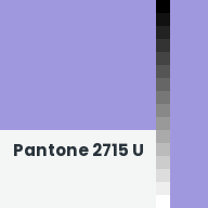 Color chip: Pantone 2715 U