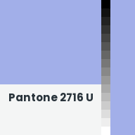 Color chip: Pantone 2716 U