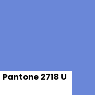 Color chip: Pantone 2718 U