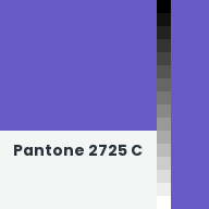 Color chip: Pantone 2725 C