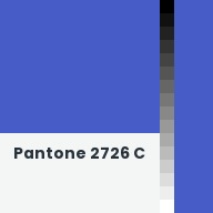 Color chip: Pantone 2726 C