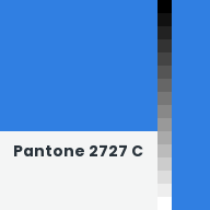 Color chip: Pantone 2727 C