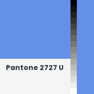 Color chip: Pantone 2727 U