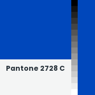 Color chip: Pantone 2728 C