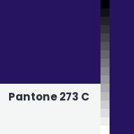 Color chip: Pantone 273 C
