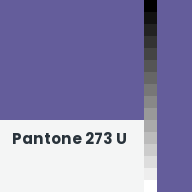 Color chip: Pantone 273 U