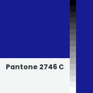 Color chip: Pantone 2746 C