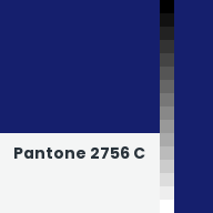 Color chip: Pantone 2756 C