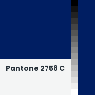 Color chip: Pantone 2758 C