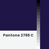 Color chip: Pantone 2765 C