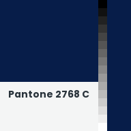 Color chip: Pantone 2768 C