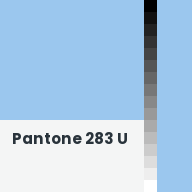Color chip: Pantone 283 U