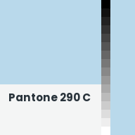 Color chip: Pantone 290 C