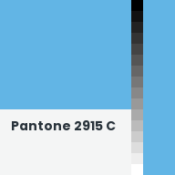 Color chip: Pantone 2915 C