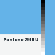 Color chip: Pantone 2915 U